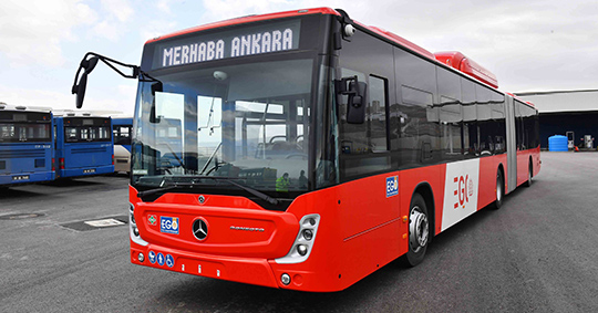 Yeni Otobüslerden 'ankara'ya Merhaba'